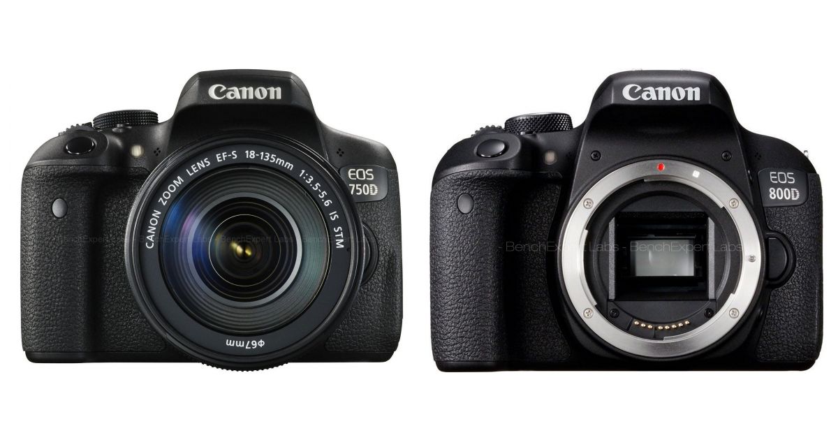 comparatif 750d 800d