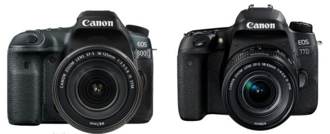 comparatif 750d 800d