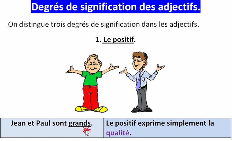 comparatif d'egalite francais