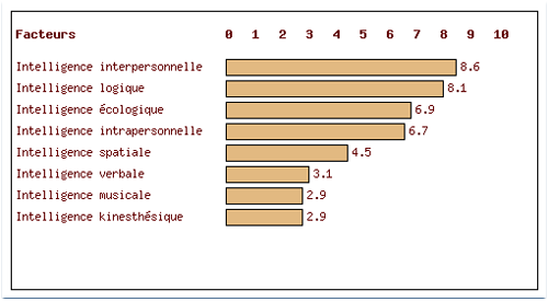 test de 7 intelligences