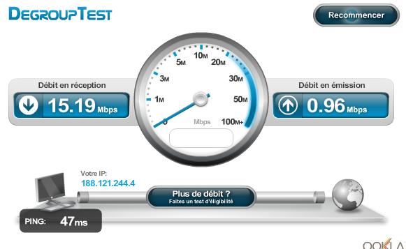 test de bande passante