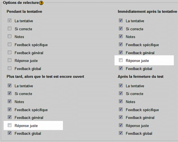 test de connaissance