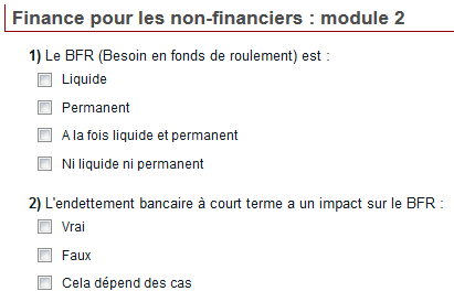 test de connaissance