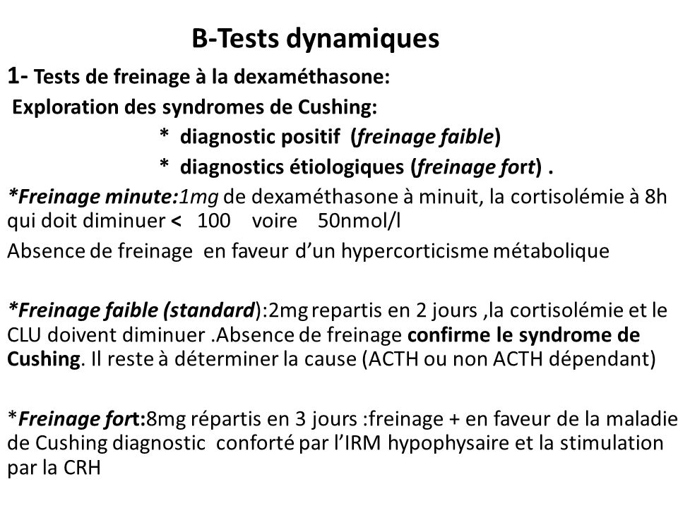 test de freinage minute