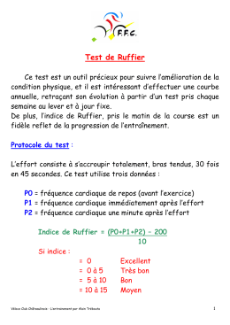 test de ruffier dickson